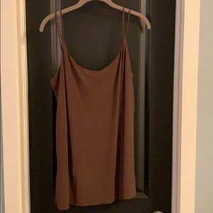 Eileen Fisher two-layer silk tank - L